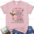 I can only imagine hummingbird flower women's Christian t-shirt - Gossvibes