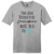 I love Jesus because in our crazy messy world He is my peace mens Christian t-shirt - Gossvibes