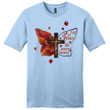 Fall for Jesus he never leaves faith cross men's Christian t-shirt - Gossvibes