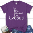 I'm hooked on Jesus womens Christian t-shirt, Jesus shirts - Gossvibes