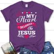 My heart belongs to Jesus womens Christian t-shirt, Jesus shirts - Gossvibes