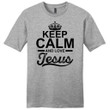 Keep Calm and Love Jesus mens Christian t-shirt - Gossvibes