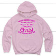 Never underestimate a woman who does all things Christian hoodie - Gossvibes