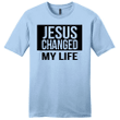 Jesus changed my life mens Christian t-shirt - Gossvibes