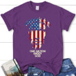 One Nation Under God, Jesus face, womens christian t-shirt - Gossvibes