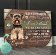 Personalized Pet Memorial Gifts | Dog Memorial Canvas | I'm Right Here Inside Your Heart - Personalized Sympathy Gifts - Spreadstore