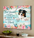 Personalized Pet Memorials Gifts, Dog Sympathy Gifts Paw prints On Our Hearts - Personalized Sympathy Gifts - Spreadstore