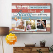 Personalized Custom Photo Memory Canvas We know you would be here today if heaven wasn't so far away - Personalized Sympathy Gifts - Spreadstore