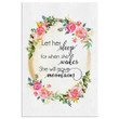 Let her sleep for when she wakes she will move mountains wall art canvas