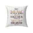 They broke bread in their homes Acts 2:46 NIV Bible verse pillow - Christian pillow, Jesus pillow, Bible Pillow - Spreadstore