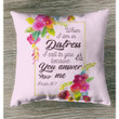 When I am in distress I call to you Psalm 86:7 Bible verse pillow - Christian pillow, Jesus pillow, Bible Pillow - Spreadstore
