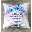 Psalm 127:3 Children are a gift from the Lord Bible verse pillow - Christian pillow, Jesus pillow, Bible Pillow - Spreadstore