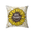 Give thanks in all circumstances 1 Thessalonians 5:18 Bible verse pillow - Christian pillow, Jesus pillow, Bible Pillow - Spreadstore
