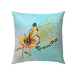 Rise up and pray butterfly sunflower Christian pillow - Christian pillow, Jesus pillow, Bible Pillow - Spreadstore