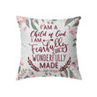 A child of God fearfully and wonderfully made Christian pillow - Christian pillow, Jesus pillow, Bible Pillow - Spreadstore