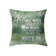God wrecks your plans Christian pillow - Christian pillow, Jesus pillow, Bible Pillow - Spreadstore
