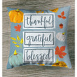 Thankful grateful blessed pillow - Christian pillows - Christian pillow, Jesus pillow, Bible Pillow - Spreadstore