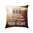 Sometimes God doesn't change your situation Christian pillow - Christian pillow, Jesus pillow, Bible Pillow - Spreadstore