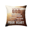 Sometimes God doesn't change your situation Christian pillow - Christian pillow, Jesus pillow, Bible Pillow - Spreadstore