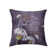 God is bigger than anything you will face tomorrow Christian pillow - Christian pillow, Jesus pillow, Bible Pillow - Spreadstore