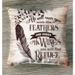 Psalm 91:4 He will cover you with his feathers Bible verse pillow - Christian pillow, Jesus pillow, Bible Pillow - Spreadstore