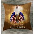 One nation under God Christian pillow - Christian pillow, Jesus pillow, Bible Pillow - Spreadstore