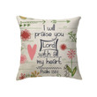 I will praise you, Lord, with all my heart Psalm 138:1 Christian pillow - Christian pillow, Jesus pillow, Bible Pillow - Spreadstore