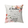 A Mother - I am glad God gave me you Christian pillow - Christian pillow, Jesus pillow, Bible Pillow - Spreadstore