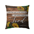 As for me and my house, we will serve the Lord Joshua 24:15 Bible verse pillow - Christian pillow, Jesus pillow, Bible Pillow - Spreadstore