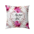 My hope is in you Psalm 39:7 Bible verse pillow - Christian pillow, Jesus pillow, Bible Pillow - Spreadstore
