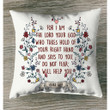 Isaiah 41:13 Do not fear I will help you Bible verse pillow - Christian pillow, Jesus pillow, Bible Pillow - Spreadstore