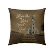 Love the Lord your God with all your heart Mark 12:30 Christian pillow - Christian pillow, Jesus pillow, Bible Pillow - Spreadstore