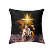 The Lion of Judah, Jesus reaching out his hand Christian pillow - Christian pillow, Jesus pillow, Bible Pillow - Spreadstore