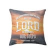 We can make our plans but the Lord determines our steps Proverbs 16:9 Christian pillow - Christian pillow, Jesus pillow, Bible Pillow - Spreadstore
