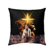 The Lion of Judah, Jesus reaching out his hand Christian pillow - Christian pillow, Jesus pillow, Bible Pillow - Spreadstore