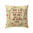 There is no pit so deep that God's love is not deeper still Christian pillow - Christian pillow, Jesus pillow, Bible Pillow - Spreadstore