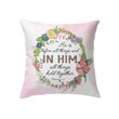 He is before all things Colossians 1:17 Bible verse pillow - Christian pillow, Jesus pillow, Bible Pillow - Spreadstore