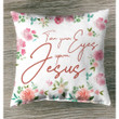 Turn your eyes upon Jesus Christian pillow - Christian pillow, Jesus pillow, Bible Pillow - Spreadstore