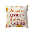 Pumpkin kisses and harvest wishes Christian pillow - Christian pillow, Jesus pillow, Bible Pillow - Spreadstore