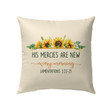 His mercies are new every morning Lam 3:22-23 throw pillow - Christian pillow, Jesus pillow, Bible Pillow - Spreadstore
