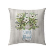 Simply blessed floral Christian pillow - Christian pillow, Jesus pillow, Bible Pillow - Spreadstore
