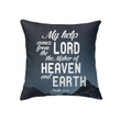 Psalm 121:2 My help comes from the Lord Bible verse pillow - Christian pillow, Jesus pillow, Bible Pillow - Spreadstore