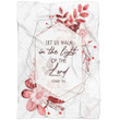 Let us walk in the light of the Lord Isaiah 2:5 Bible verse blanket - Gossvibes