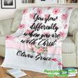 You glow differently when you are with Christ personalized name blanket - Gossvibes