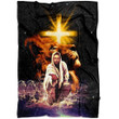 The Lion of Judah, Jesus reaching out his hand Christian blanket - Gossvibes