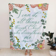 I can do all things through Christ Philippians 4:13 Christian blanket - Gossvibes
