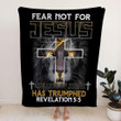 Jesus Lion Revelation 5:5 Bible verse blanket - Gossvibes