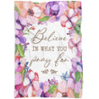Believe in what you pray for Christian blanket - Gossvibes