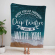 I will be with you Isaiah 43:2 NLT Bible verse blanket - Gossvibes