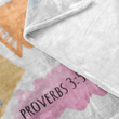 Proverbs 3:5-6 Trust in the Lord with all your heart Christian blanket - Gossvibes
